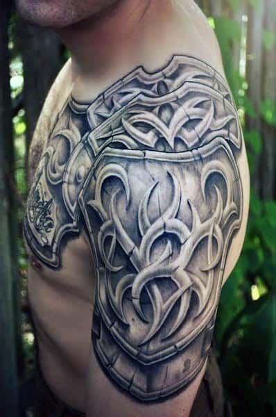 armor tattoos for men.
